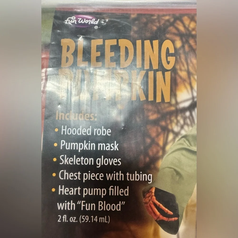 Evil Bleeding Chest Pumpkin Youth Halloween Costume